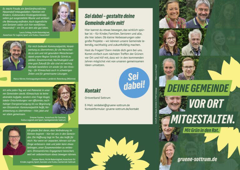Mobilisierungsflyer zur Kommunalwahl 2026