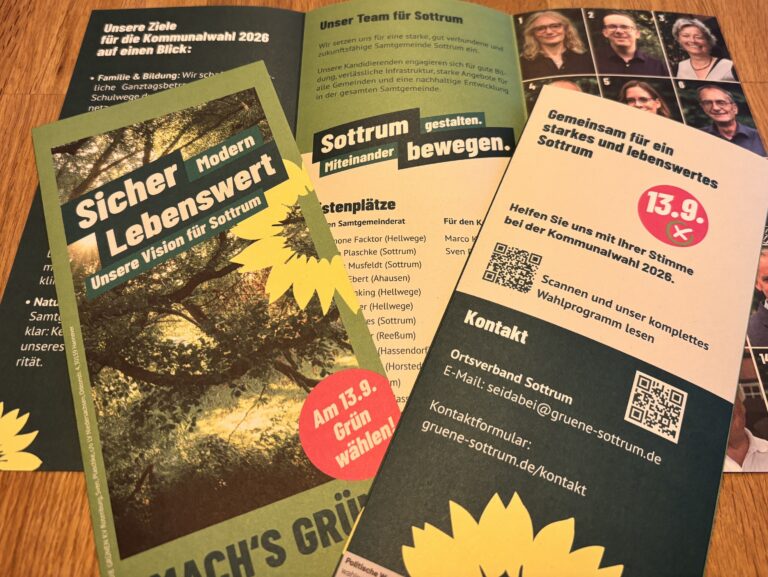 Flyer zur Kommunalwahl 2026
